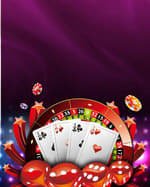 Live dealer blackjack table with multi-camera studio setup